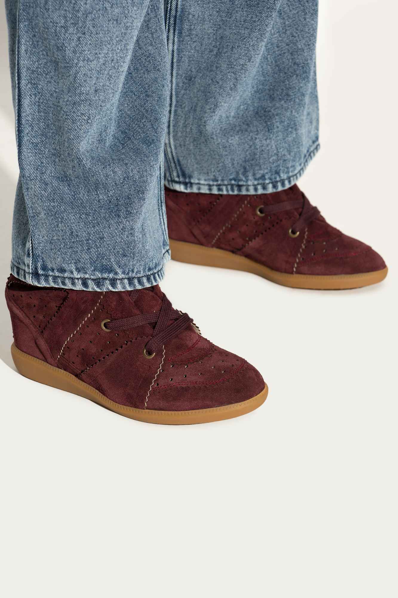 スニーカー Isabel Marant FW25 BOBBY-GZ (BK0011FA A1E20S50TA) Bobby Sneakers Woman taupe | ISABEL MARANT Official online store